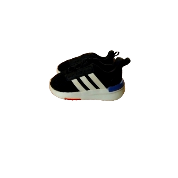 ♥️ 💙 Unisex Adidas Racer TR21 Toddler Size 5 Black & White running shoes - Picture 4 of 7